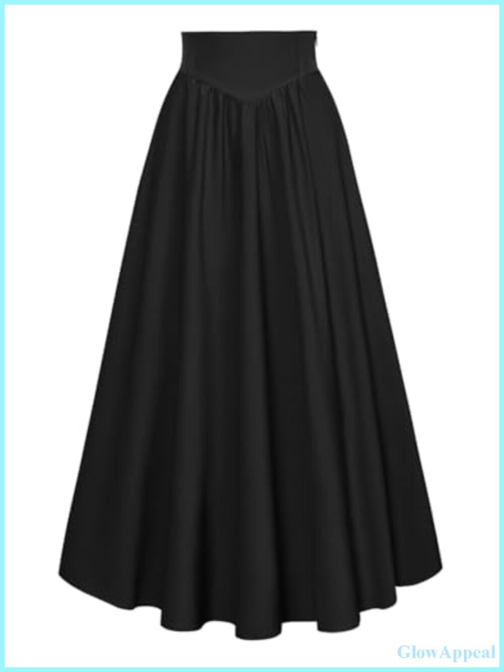Renaissance Maxi Skirt Victorian Flowy A-Line High Rise with Pockets Lace-up